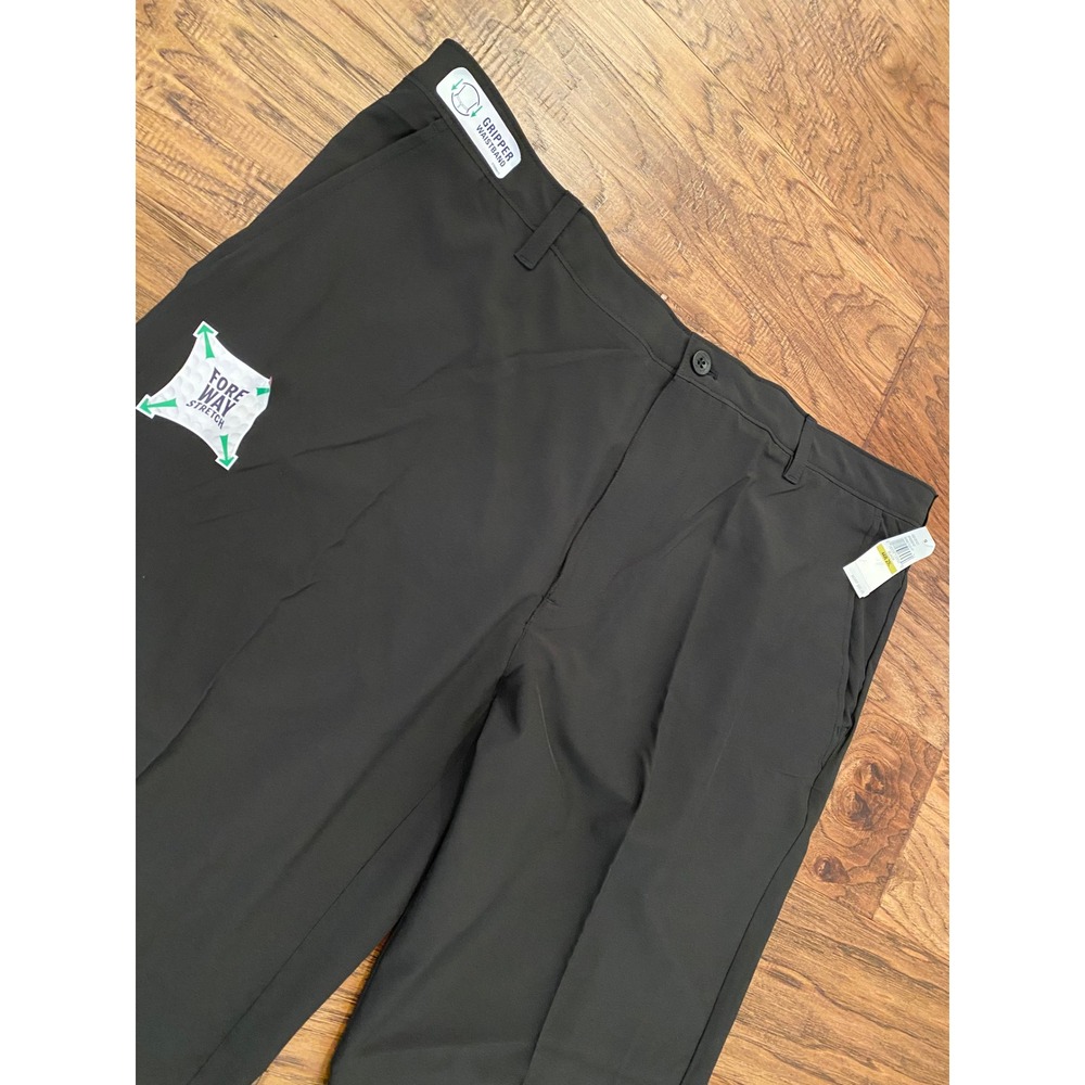 IZOD Golf Swing Flex Pants Mens 44x29 Black Fore Way Stretch Gripper Waistband - Picture 6 of 11